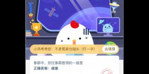 小鸡课堂答案4月3日 2020蚂蚁庄园今日答案最新答题