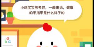 一般来说健康的手指甲是什么样子的 2020年6月4日今天蚂蚁庄园答案是什么