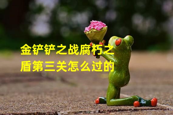 金铲铲之战腐朽之盾第三关怎么过的