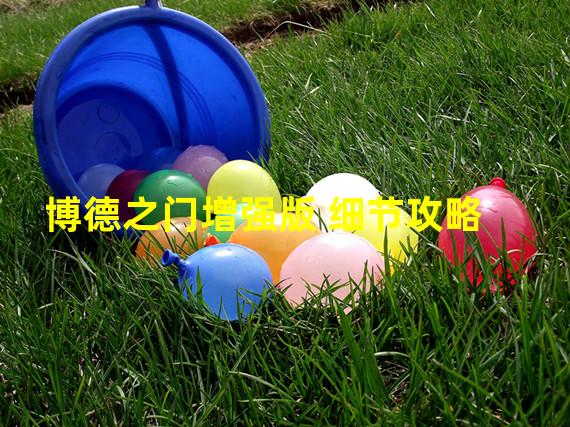 博德之门增强版 细节攻略