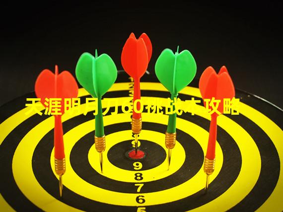 天涯明月刀60挑战本攻略