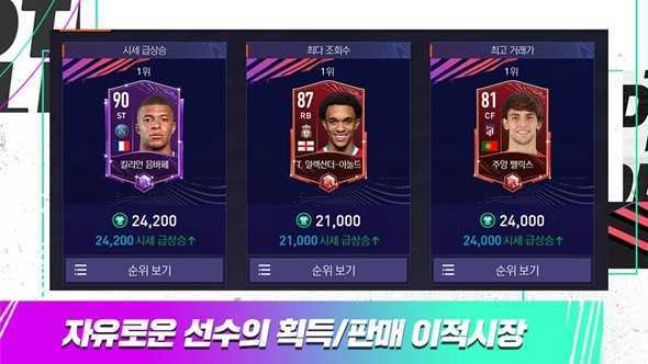 1、你可以自由选择俱乐部参加各种比赛,同时还可以将你喜欢的球员进行换装和搭配